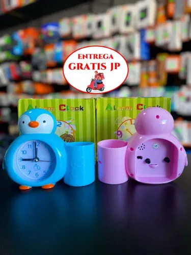 RELÓGIO DE MESA INFANTIL PINGUIM