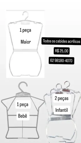 CABIDES INFANTIS ACRÍLICO