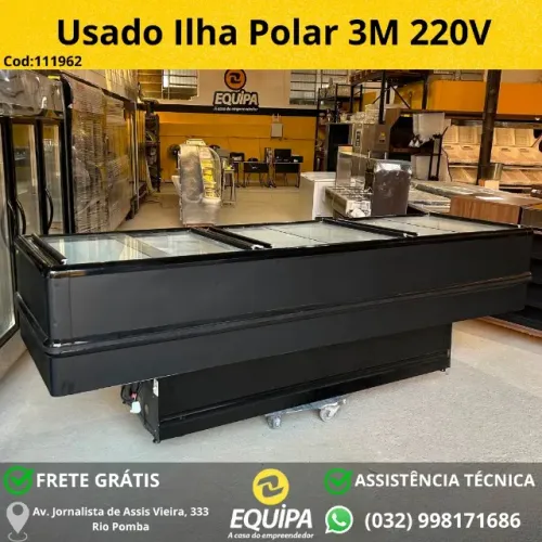 Ilha Para Congelados Polar 3M 220V Usada
