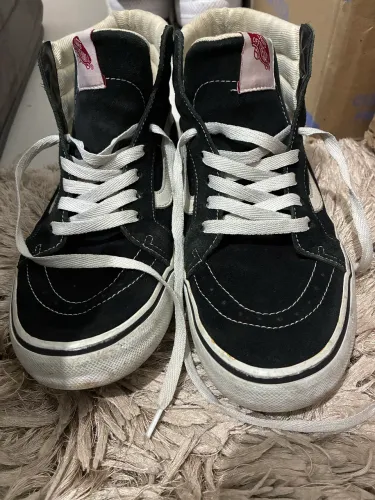 tênis vans old skool cano alto preto 38
