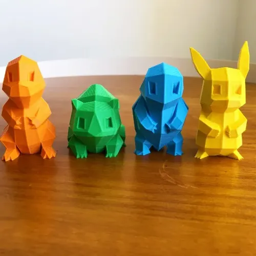 Pokémon, kit com quatro Pokémons decorativos
