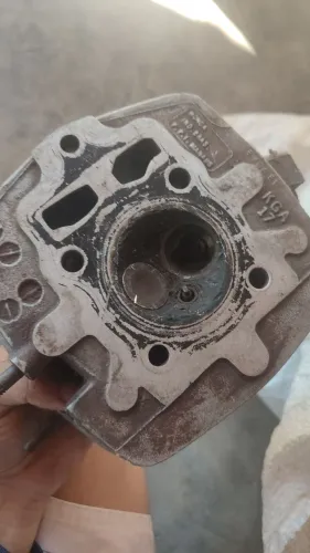 Virabrequim + cabeçote com tampa e árvore de comando fan Cg 125 2008