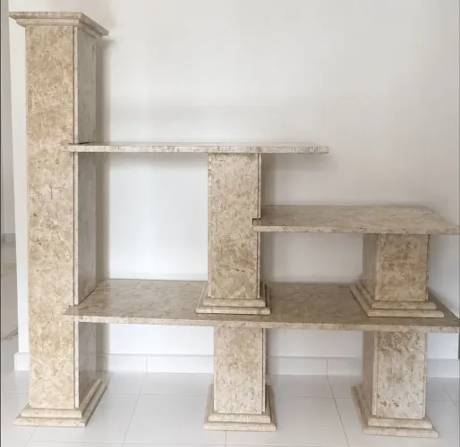 Rack para sala ( mármore travertino)