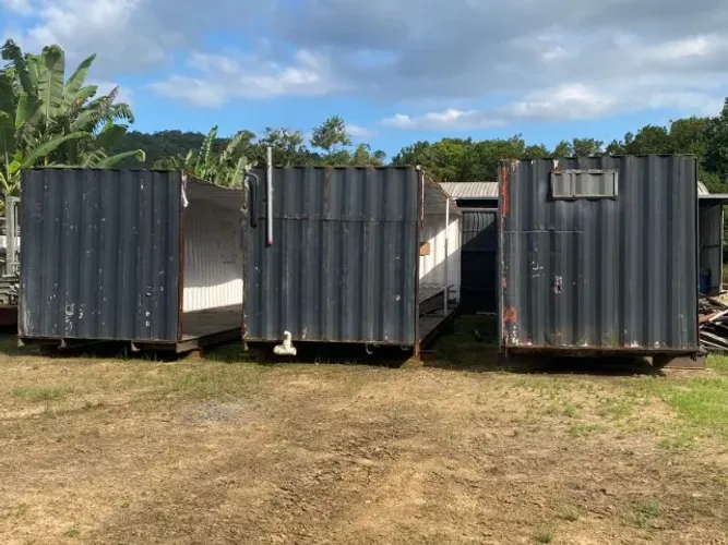 Container - Estrutura com 03 containers de 12mts