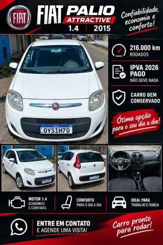 Fiat Palio Attra./italia 1.4 EVO F.flex 8V 5P 2015