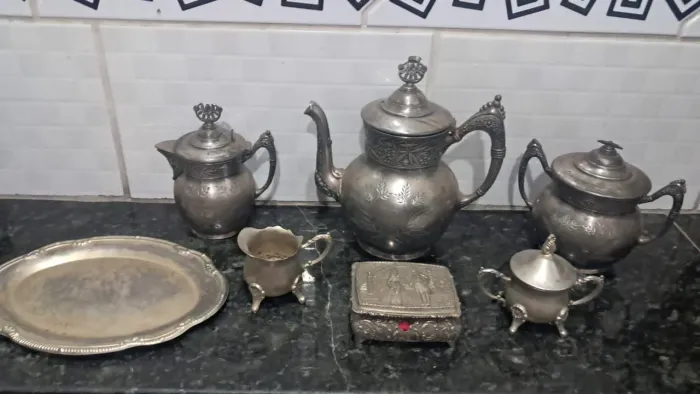Prataria antiquário jogo de cha