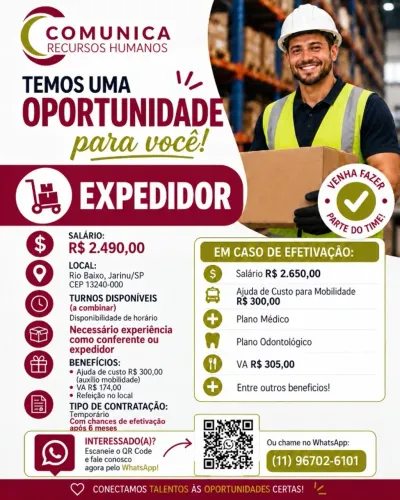 Expeditor de materiais