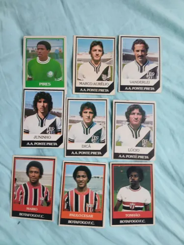 Lote de cards ping pong futebol.