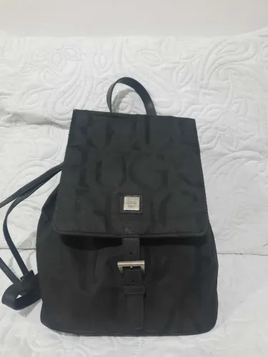 Mochila Victor Hugo Original Vintage Preta com Saco Original