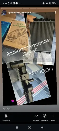 Radiador Gol AP com A/C