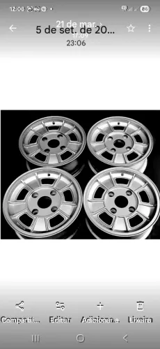 RODA ESPORTIVA ALUMINIO BMW 4 FUROS 130 4x130 BRASILIA FUSCA VARIANT VINTAGE RETRO VW