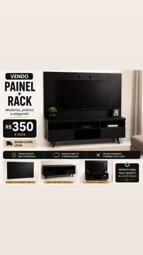 VENDO PAINEL + RACK ? R$ 350