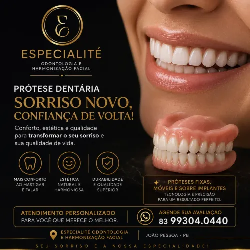 Prótese Dentária Premium | Volte a Sorrir com Segurança e Naturalidad