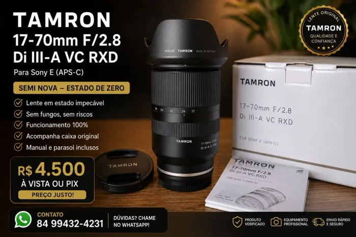 Lente tamron 17-70 F 2.8