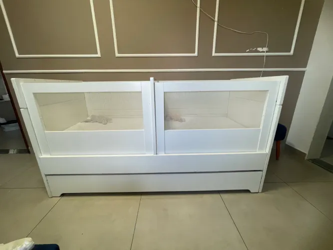 Berço duplo/gemelar/bicama