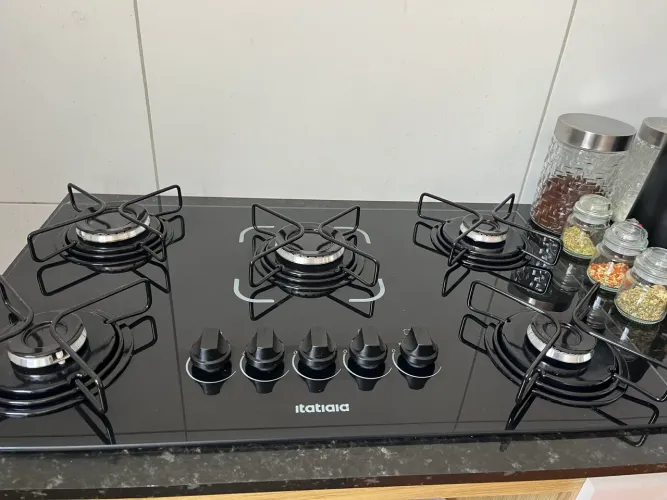 Fogão Cooktop 5 Bocas + Balcão