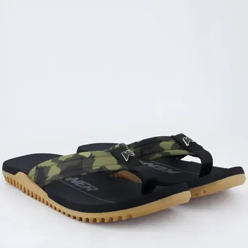 Chinelo Army Kenner Camuflado Cinza Masculino