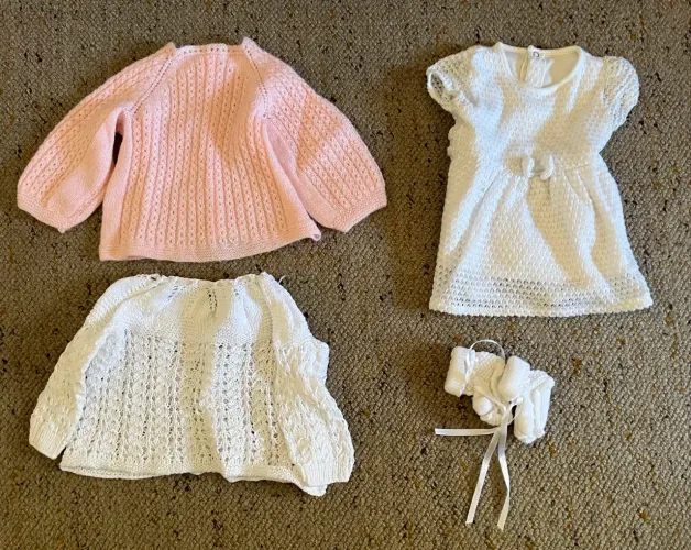Lote 4 peças roupas bebê tam 1 a 3 meses