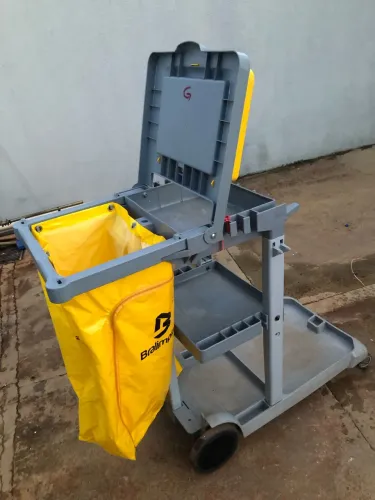 Carrinho multifuncional cinza