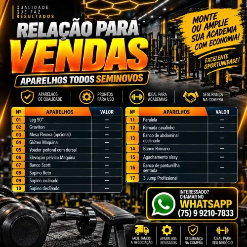 Aparelho de Musculação - Academia - CrossFit - Studio Funcional