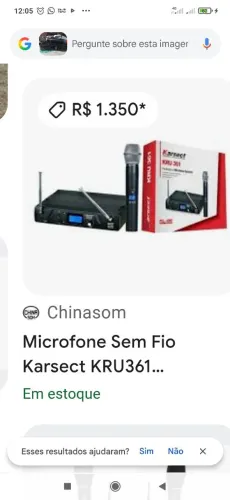 Microfone sem fio 
