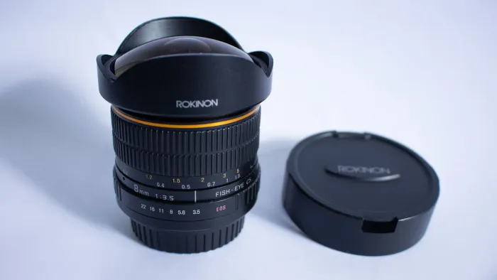 Lente Fisheye Rokinon 8mm 3.5 EF Mount Canon