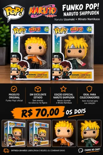 Funko Pop Naruto + Minato - Naruto Shippuden