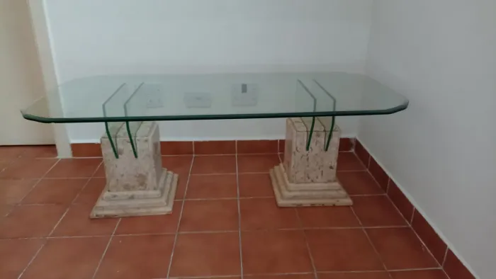 mesa de cento em mármore