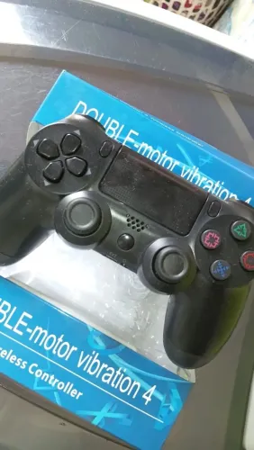 CONTROLE PS4 GENÉRICO DOUBLE SHOCK SENSOR CABO E CAIXA TA NOVO POUCOS DIAS DE USA