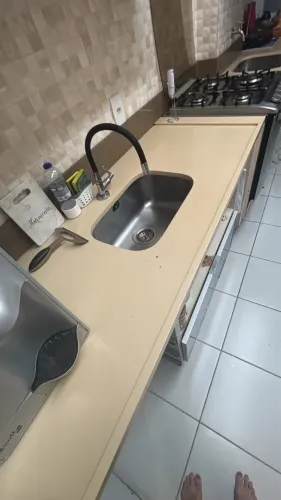 Oportunidade e custo benefício! Vendo bancada com fogão de embutir inox