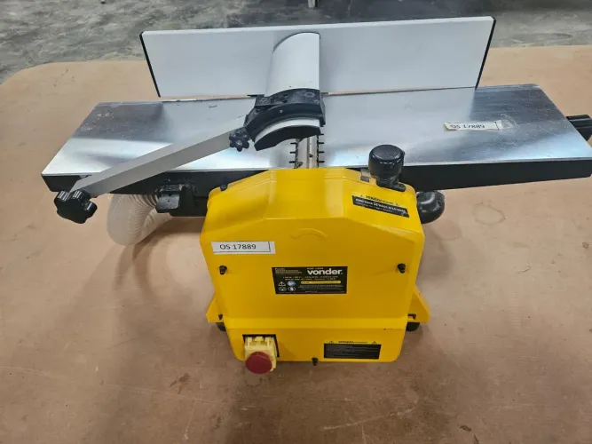Máquina para marcenaria dois em um,  plaina desengrossadeira com rebote 