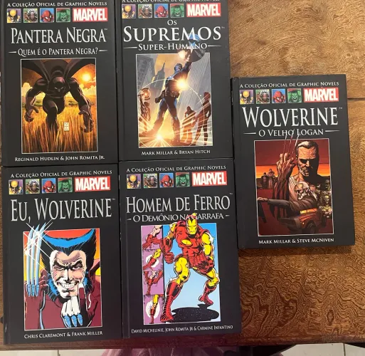 Lote Coleção Oficial de Graphic Novels Marvel (Salvat) Capa Dura Estado de Colecionador