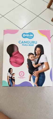 CANGURU PARA BEBÊ MENINA NA CAIXA
