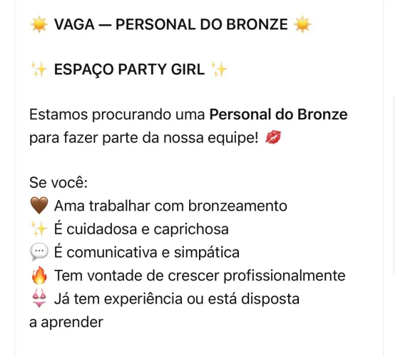 Personal bronze