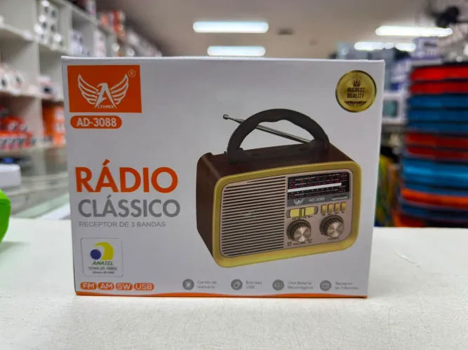 Rádio Retrô Clássico Bluetooth Altomex AD-3088