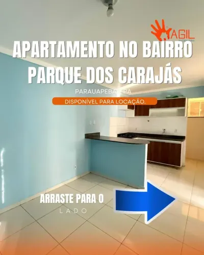 APARTAMENTO COM 2 QUARTOS DISPONÍVEL PARA LOCAÇÃO NO CONDOMÍNIO TARCÍSIO SCHETTINO.