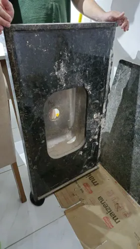 Pia de Granito com cuba de inox
