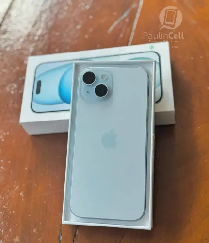 IPhone 15 128gb Azul completo novinho 