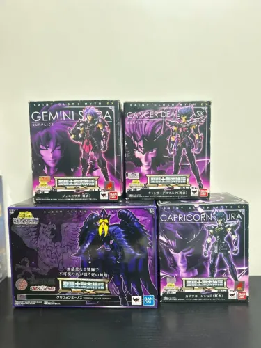4 Cavaleiros Cloth Myth Ex Surplice - Shura, Minos Colors Edition, MDM e Saga
