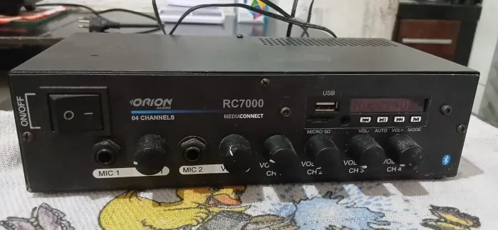 Amplificador Orion CR 7000 bluetooth 4 canais 500w USB som ambiente 