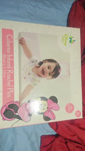 Cobertor bebe minnie NOVO