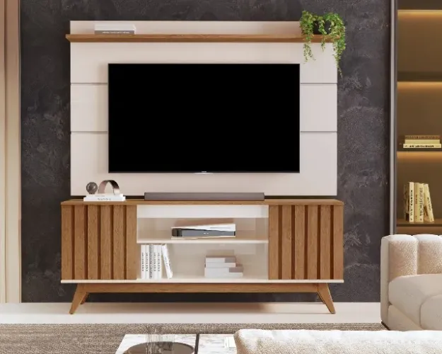 Conjunto Rack + Painel 1.60m para TV até 65'' ! Frete e montagem grátis.