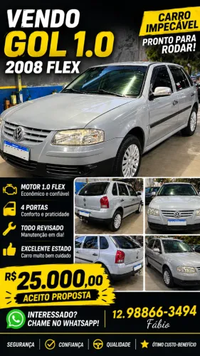 Volkswagen Gol Geração IV City Trend 1.0 8V MI Total Flex Mec. 4P 2008