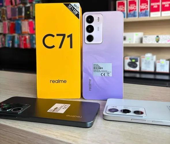 Realme C71 4G NFC 256GB + 8GB RAM BRANCO VERDE VIOLETA