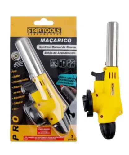 Maçarico  Culinario Portátil Multiuso Com Controle De Chama 
