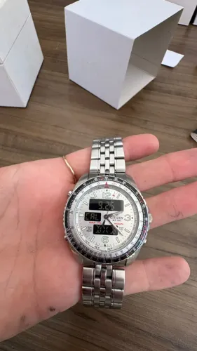 Relógio Citizen Promaster Navihawk C300 Vintage World Time Completo