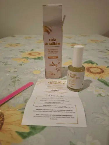 Unha de Milhões Vivae - Base Premium Fortalecedora e Antifúngica