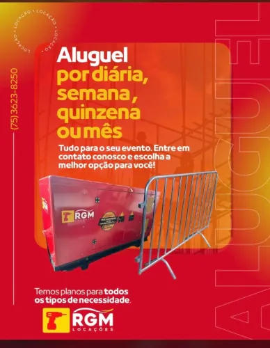 Geradores e grades de contenção para seu evento 