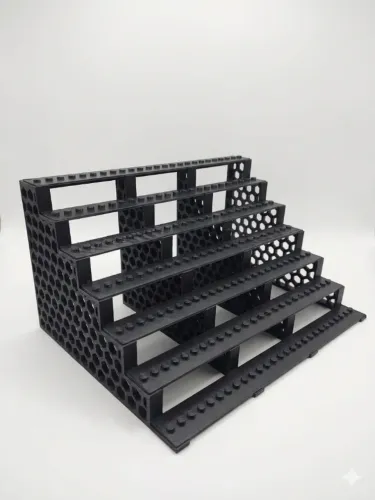 Expositor organizador para minifiguras colecionáveis de blocos de montar estilo LEGO
