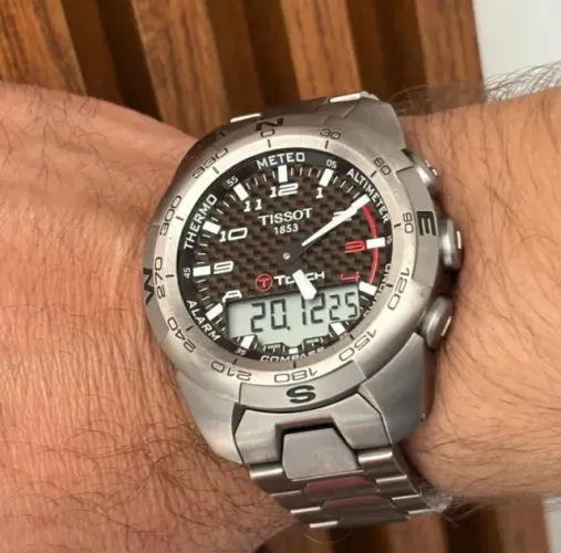Tissot Touch 2 Completo Com Todos os Certificados Full Titânio 